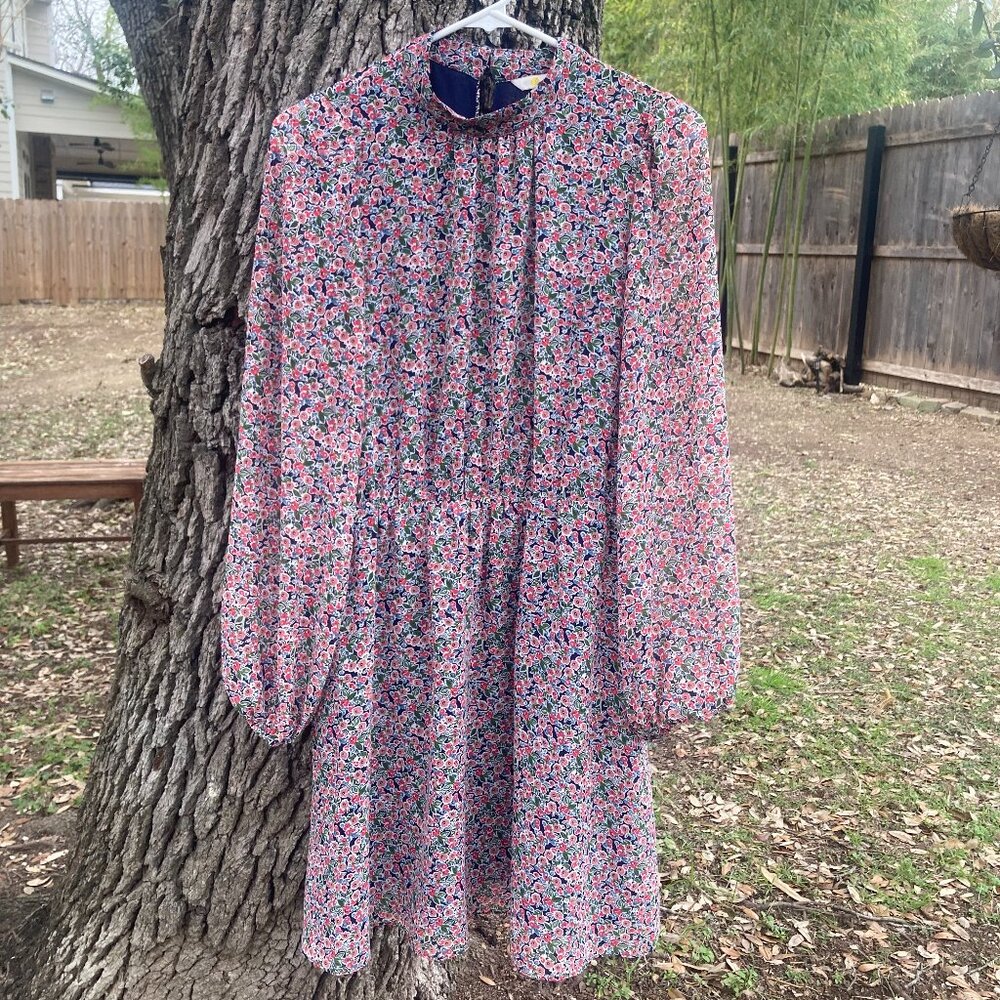 Boden Ditsy Floral Long Sleeve Dress